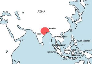 Bengáli díszcsík - Botia dario elterjedési területe (distribution map)