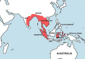Sziámi szemfoltos angolna - Macrognathus siamensis elterjedési területe (distribution map)